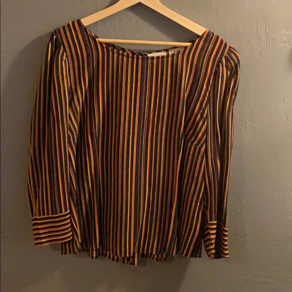 Anthropologie ‘electric’ fitted blouse